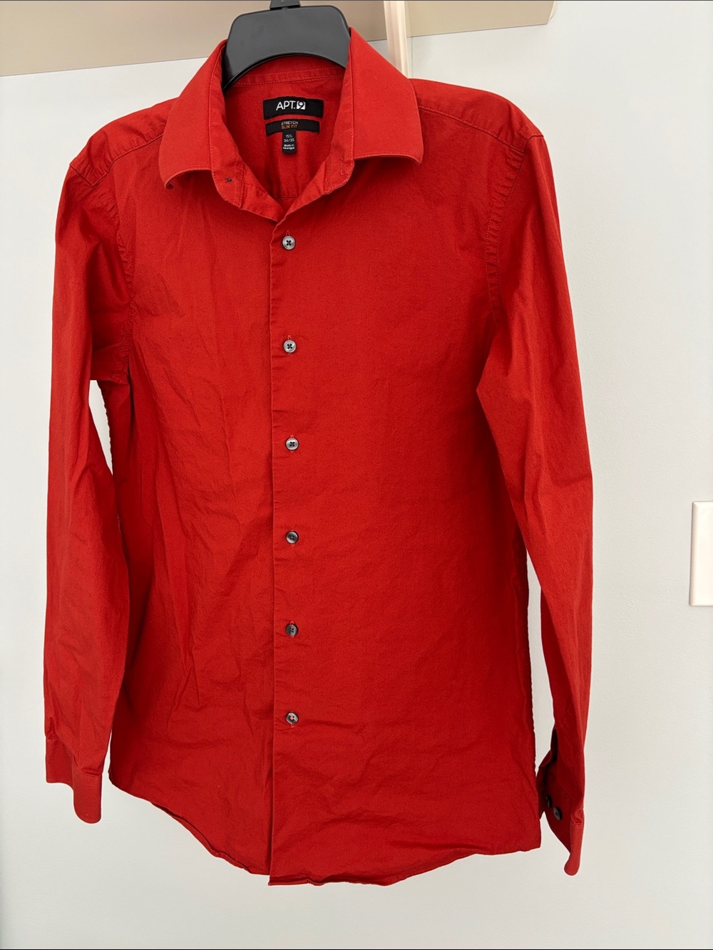 Apt. 9 burnt orange Men's Long-Sleeve Button-Down Shirt